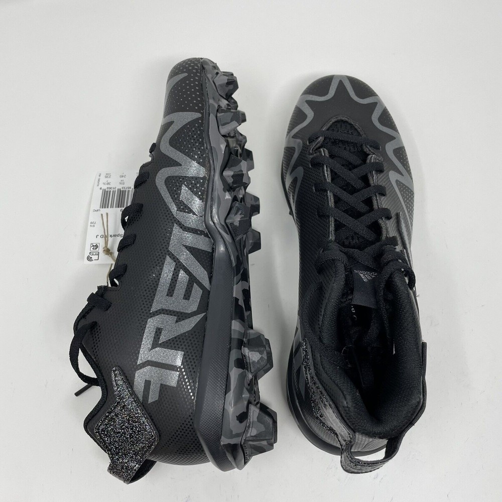 Adidas Kids Freak Spark Mid Football Cleats Core Black Metallic Size Youth 6 - Picture 3 of 9